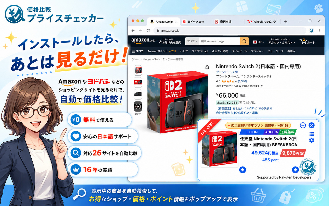 楽天マラソン攻略にプライスチェッカー